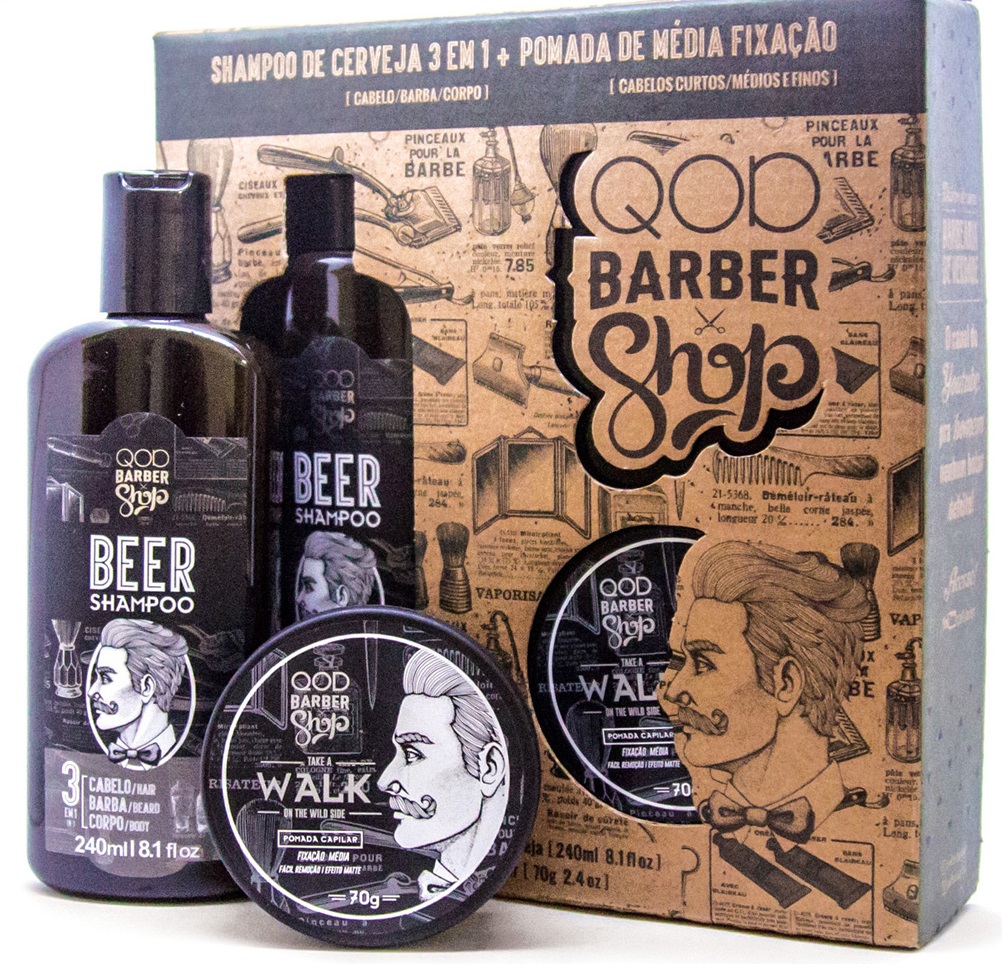 Beer Shampoo 3 In 1+ Bálsamo para Barba - QOD BARBER SHOP