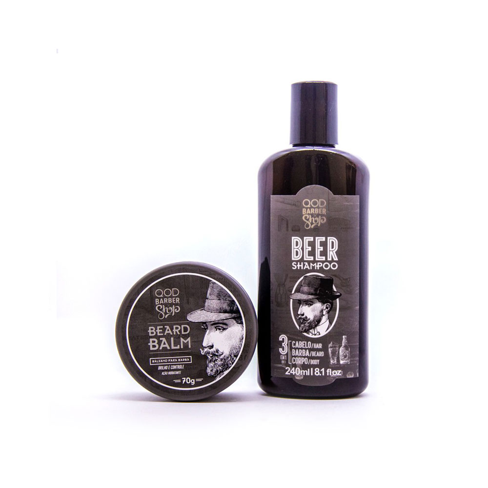Beer Shampoo 3 In 1+ Bálsamo para Barba - QOD BARBER SHOP