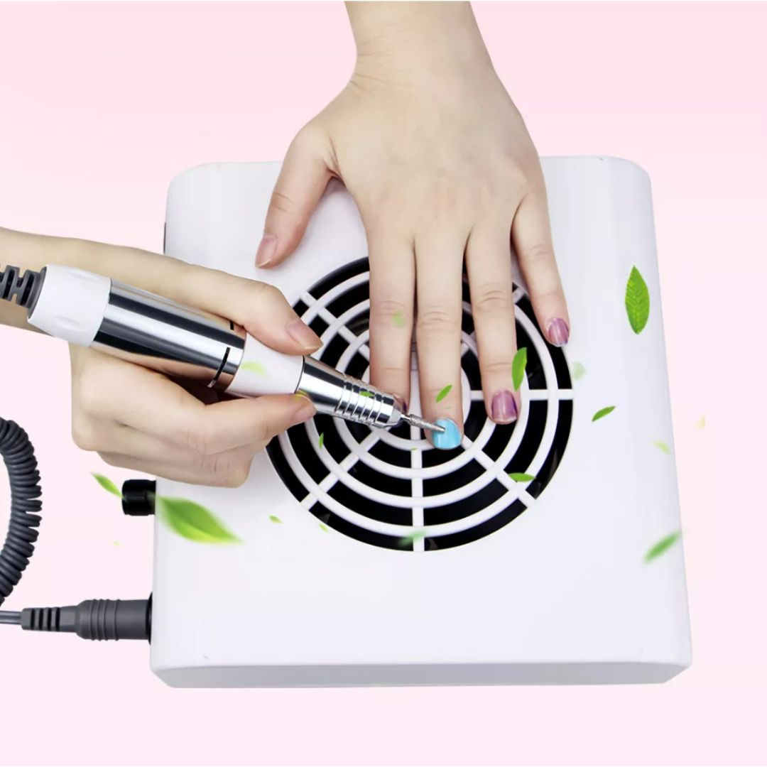 Torno de uñas 2 en 1 de 80W con Aspirador